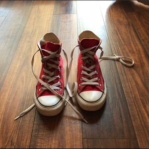 Red Converse size 5 womens